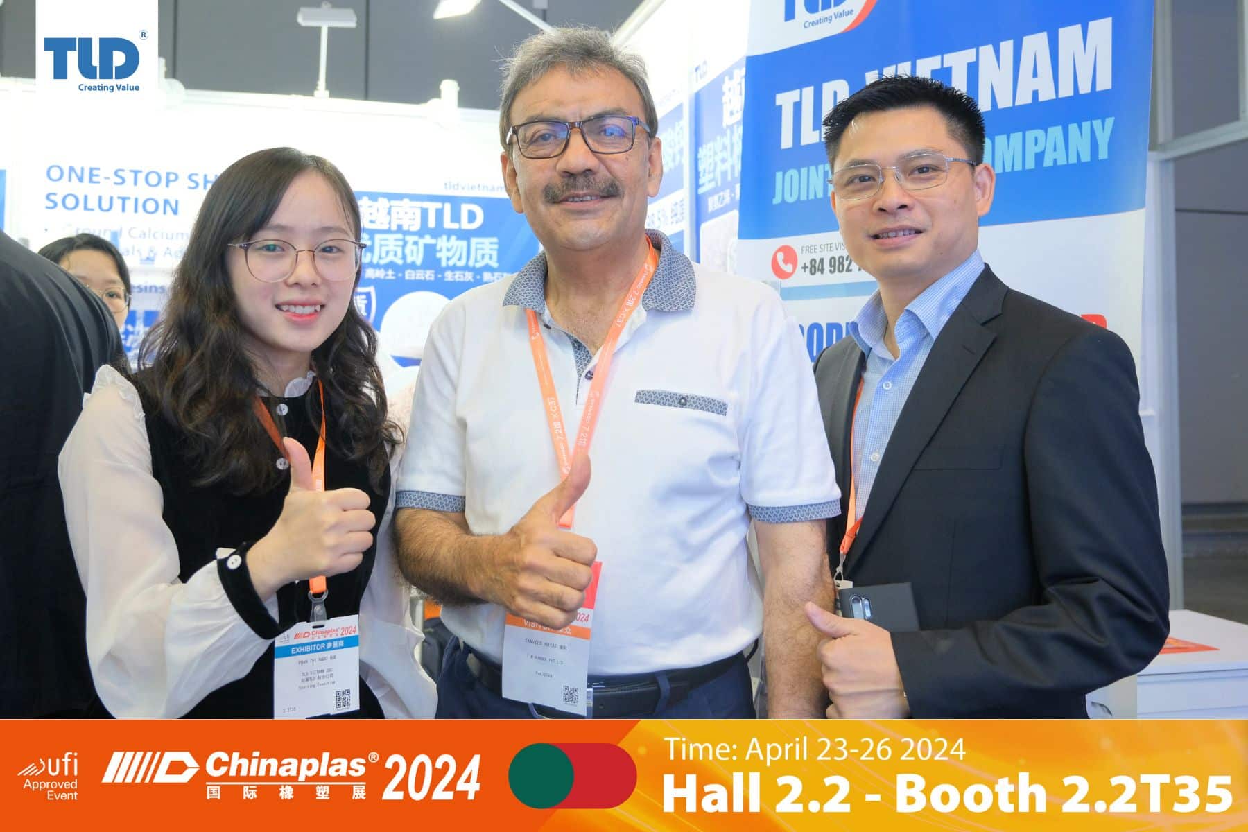 Greeting partners from all over the world