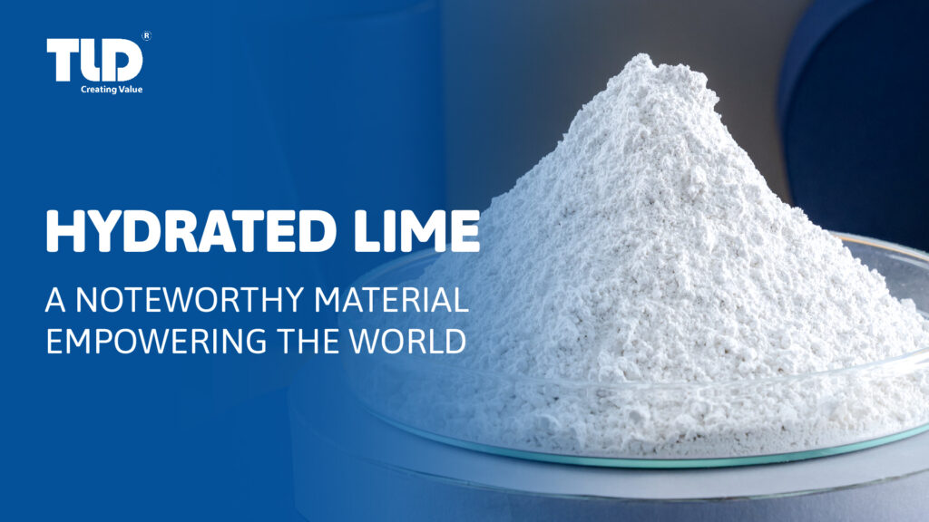 Glancing at hydrated lime, a powering mineral
