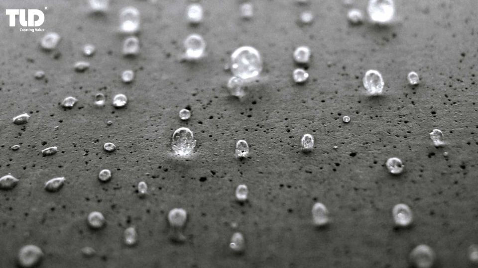 Calcium Stearate acts as Water Repellent for Concrete