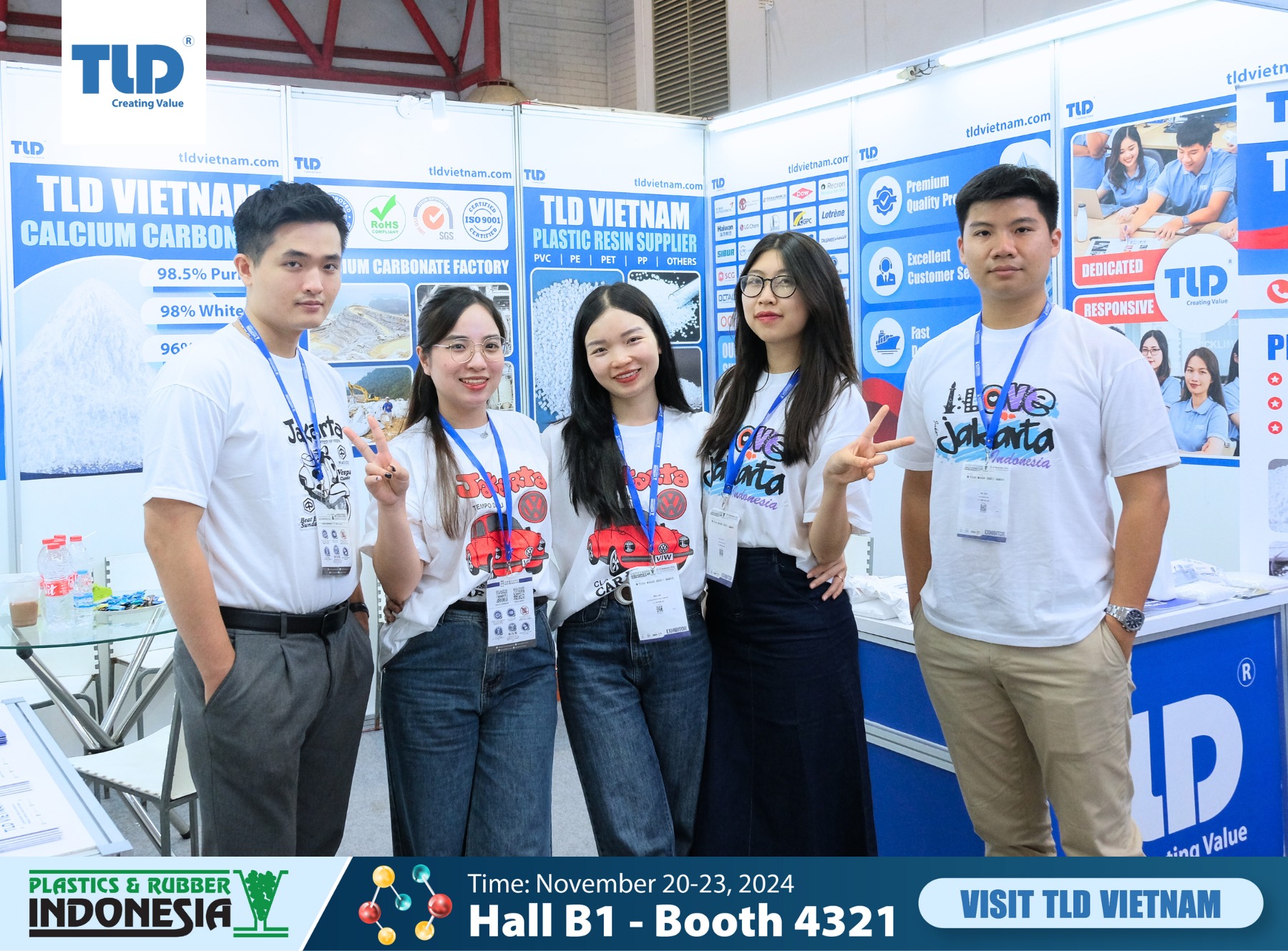 TLD Vietnam team at Plastics and Rubber Indonesia 2024