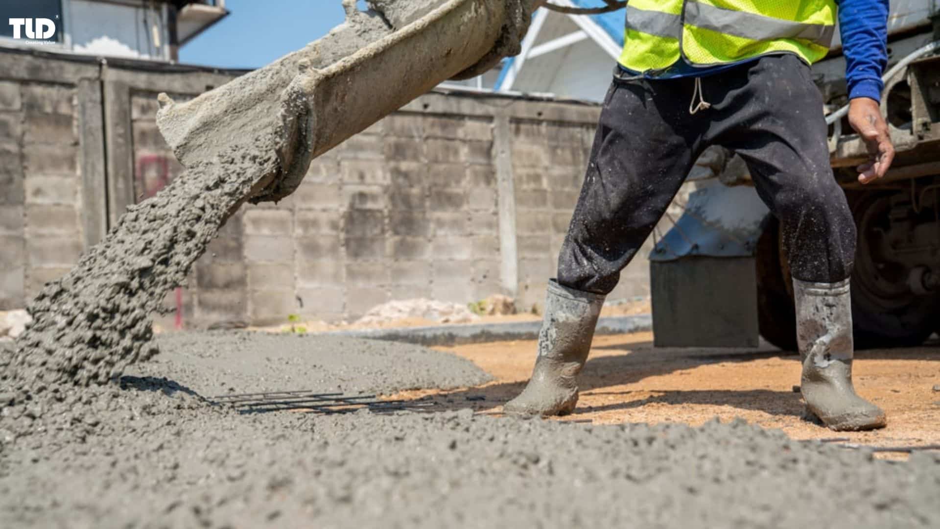 Uncoated calcium carbonate in cement