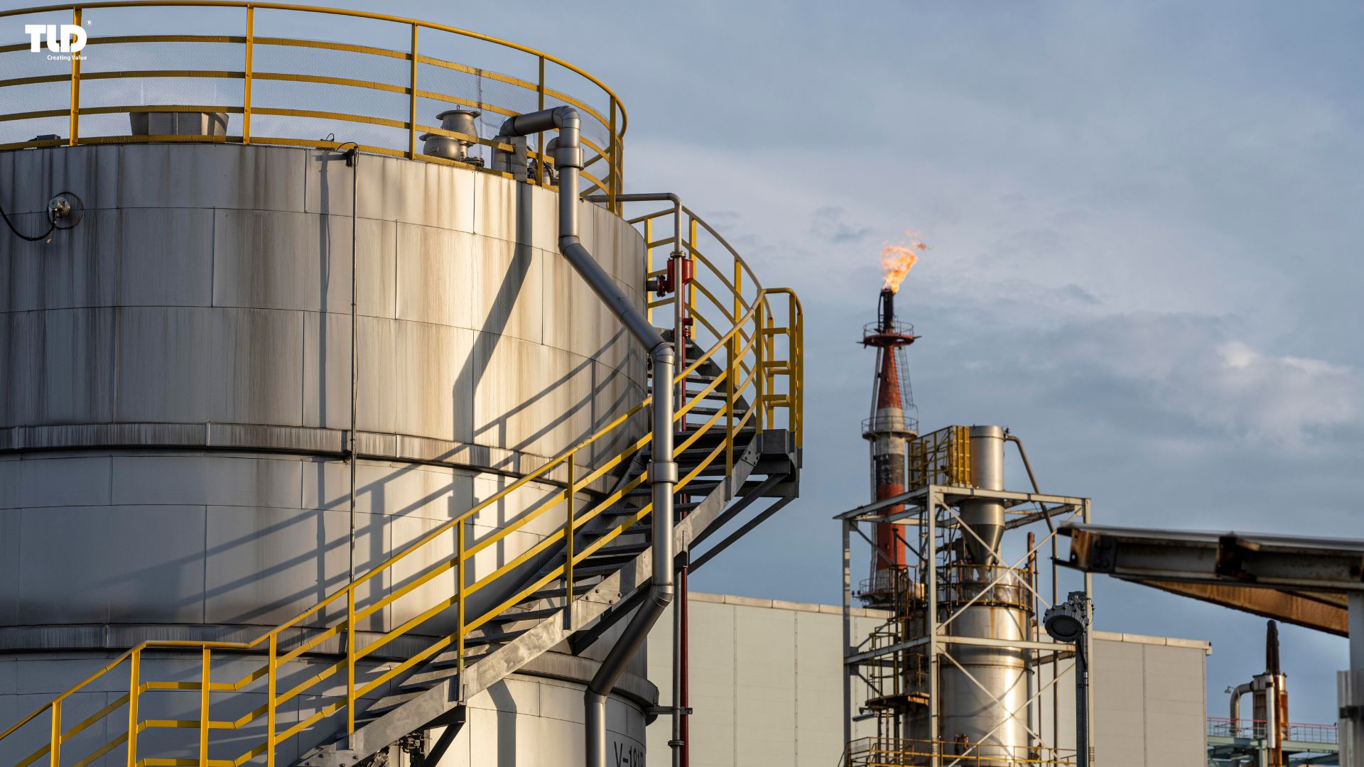 Facility producing essential compounds for plastic manufacturing