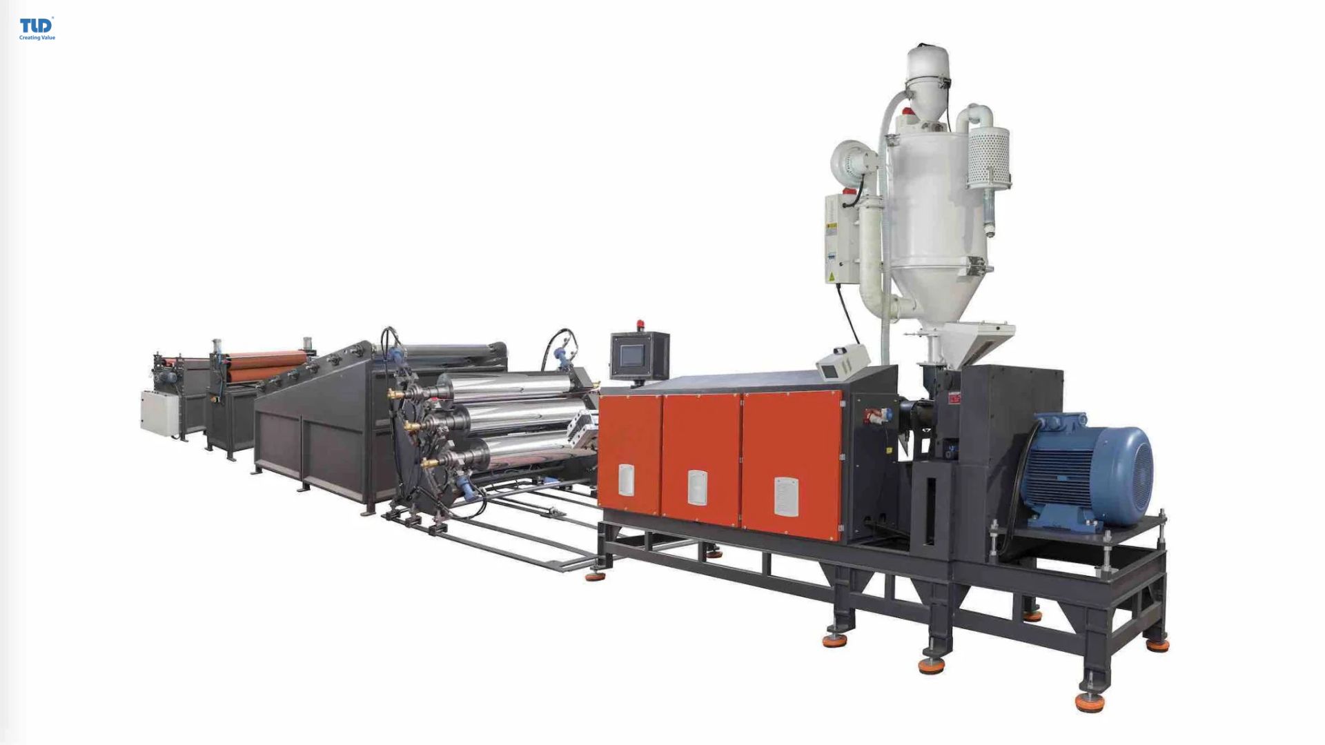 Plastic sheet extruder machine