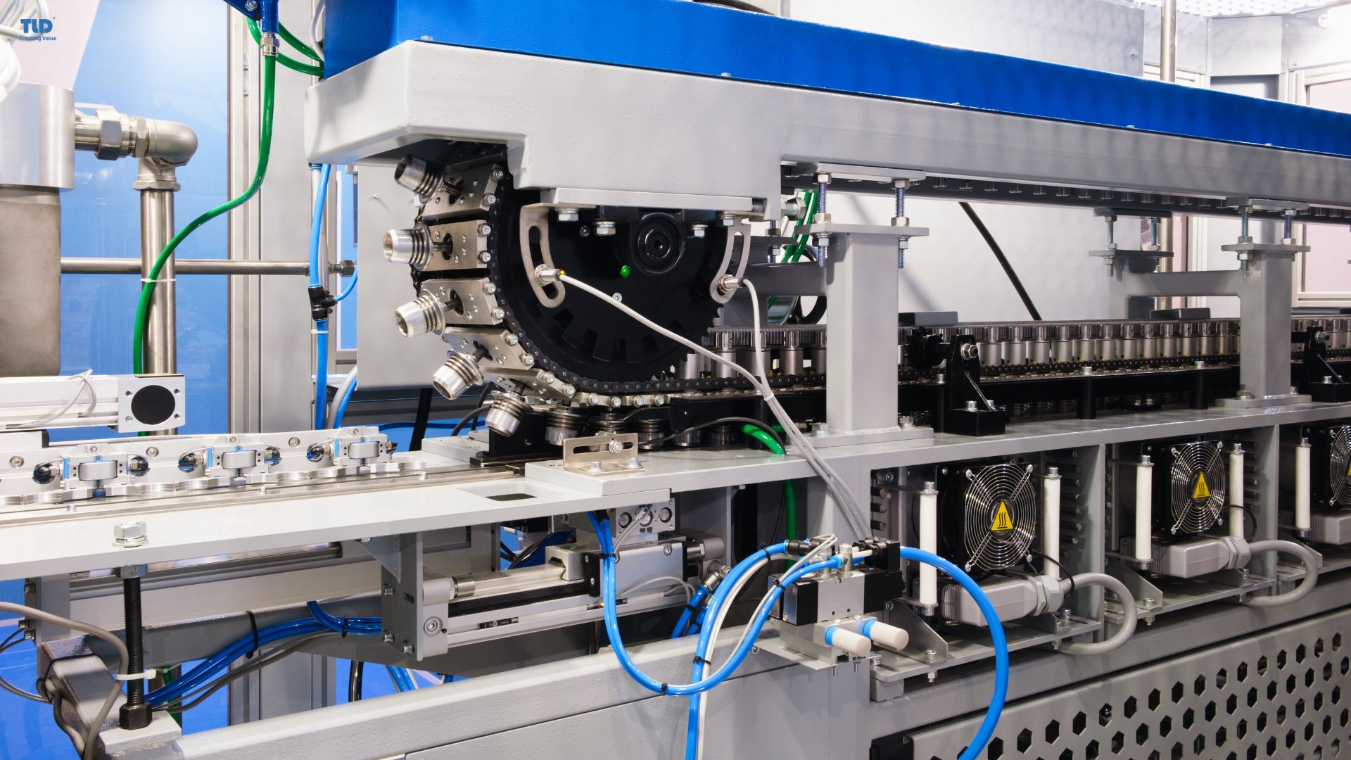 Injection molding in action inside a modern production facility