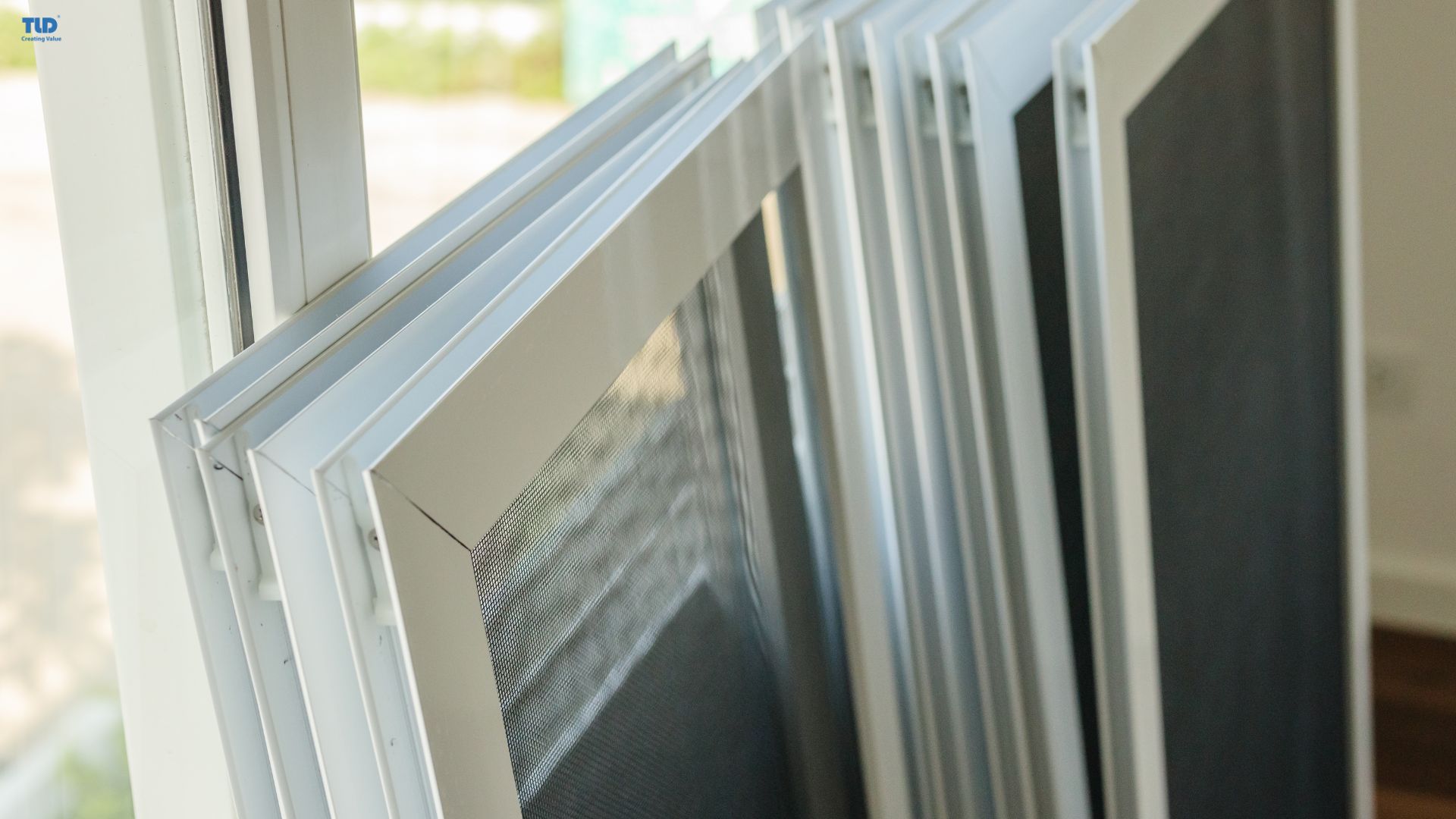 PVC window and door profiles manufactured for construction applications requiring weather and heat resistance
