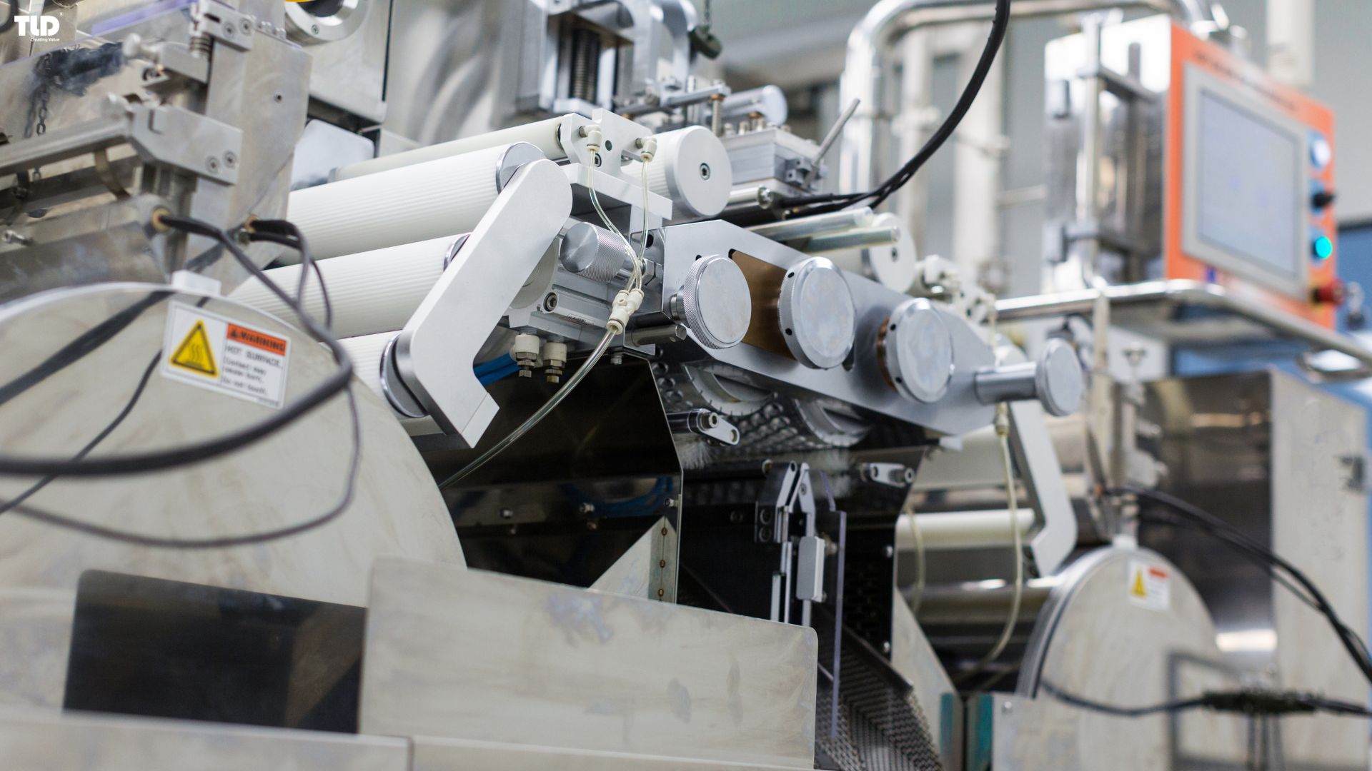 Industrial extrusion machinery in plastics production