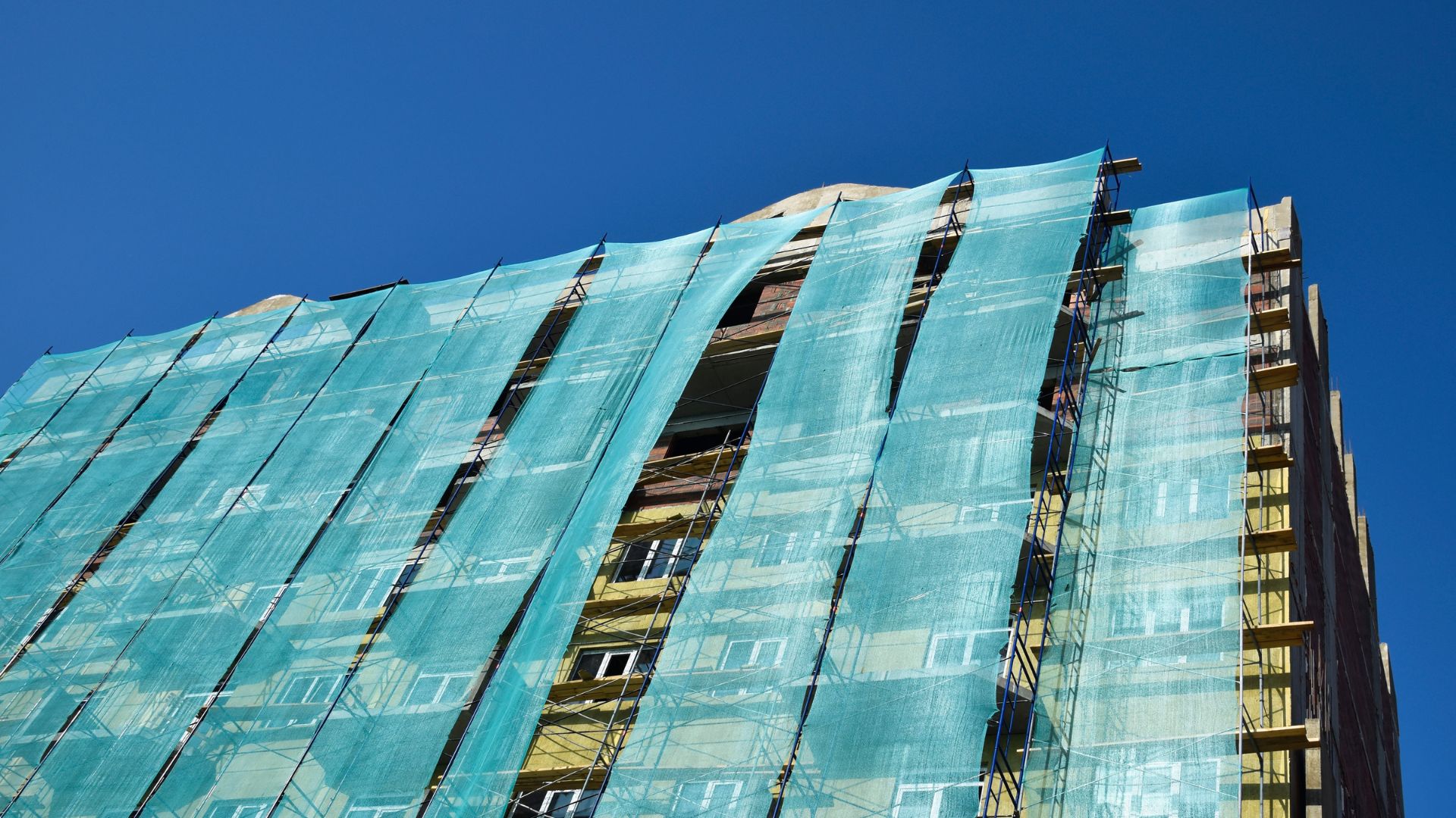 LDPE sheet used for temporary site enclosure, helping protect construction areas from dust, debris, and weather exposure